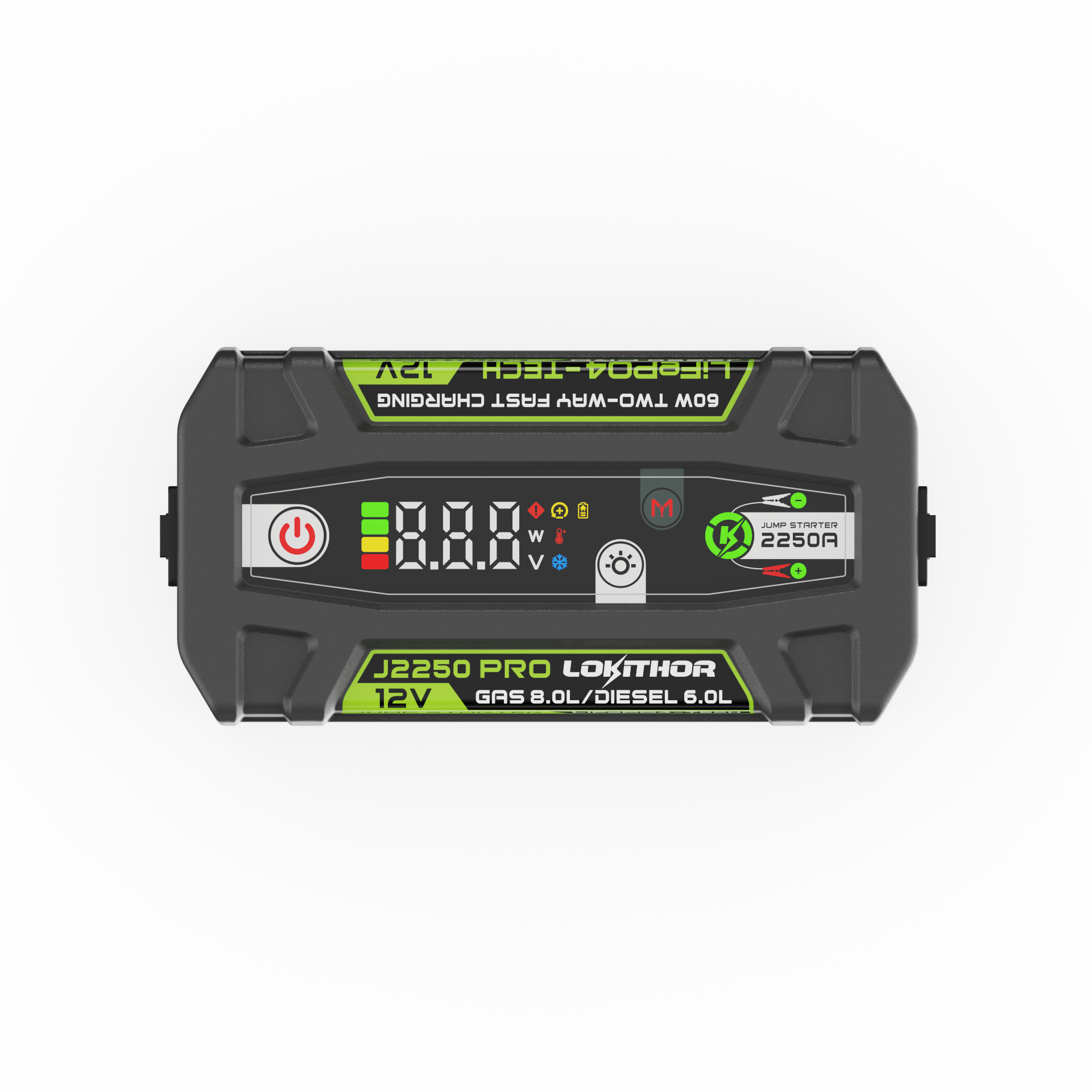 LOKITHOR 12V 2250A Jump Starter, Flashlight & Power Bank