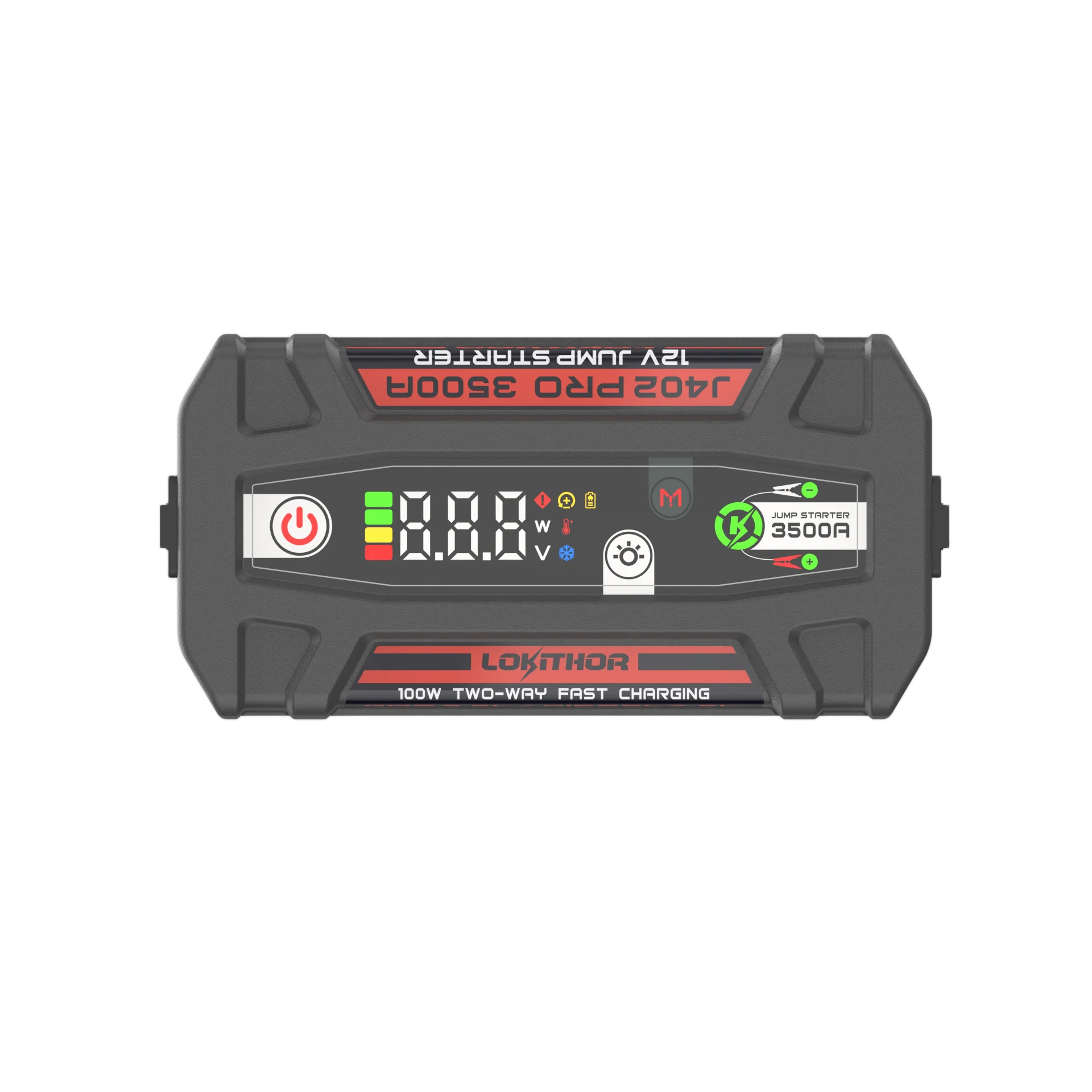 LOKITHOR Rescue 3-in-1 Multifunction Jump Starter Pack 3500A @ 12v + LED Torch + USB Power Bank