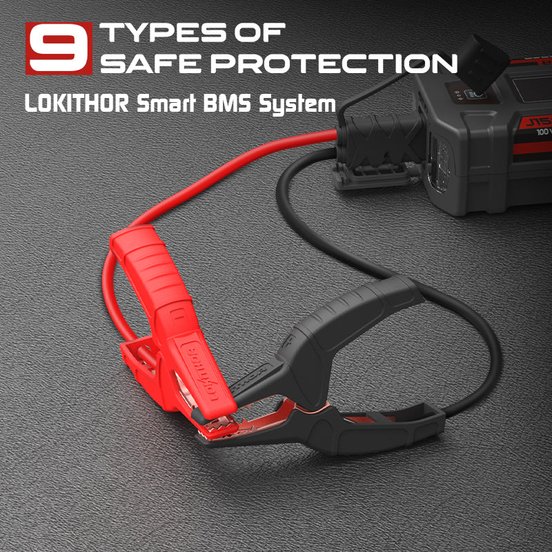 LOKITHOR 12V 2250A Jump Starter, Flashlight & Power Bank