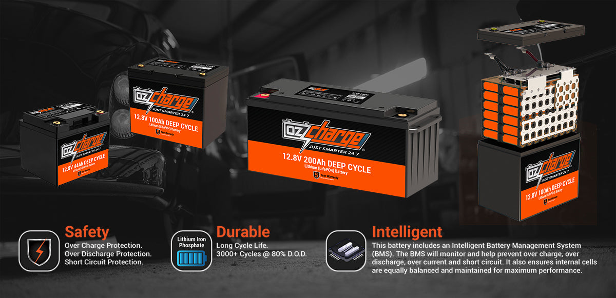 12V 100Ah Lithium LifePO4 Deep Cycle Battery