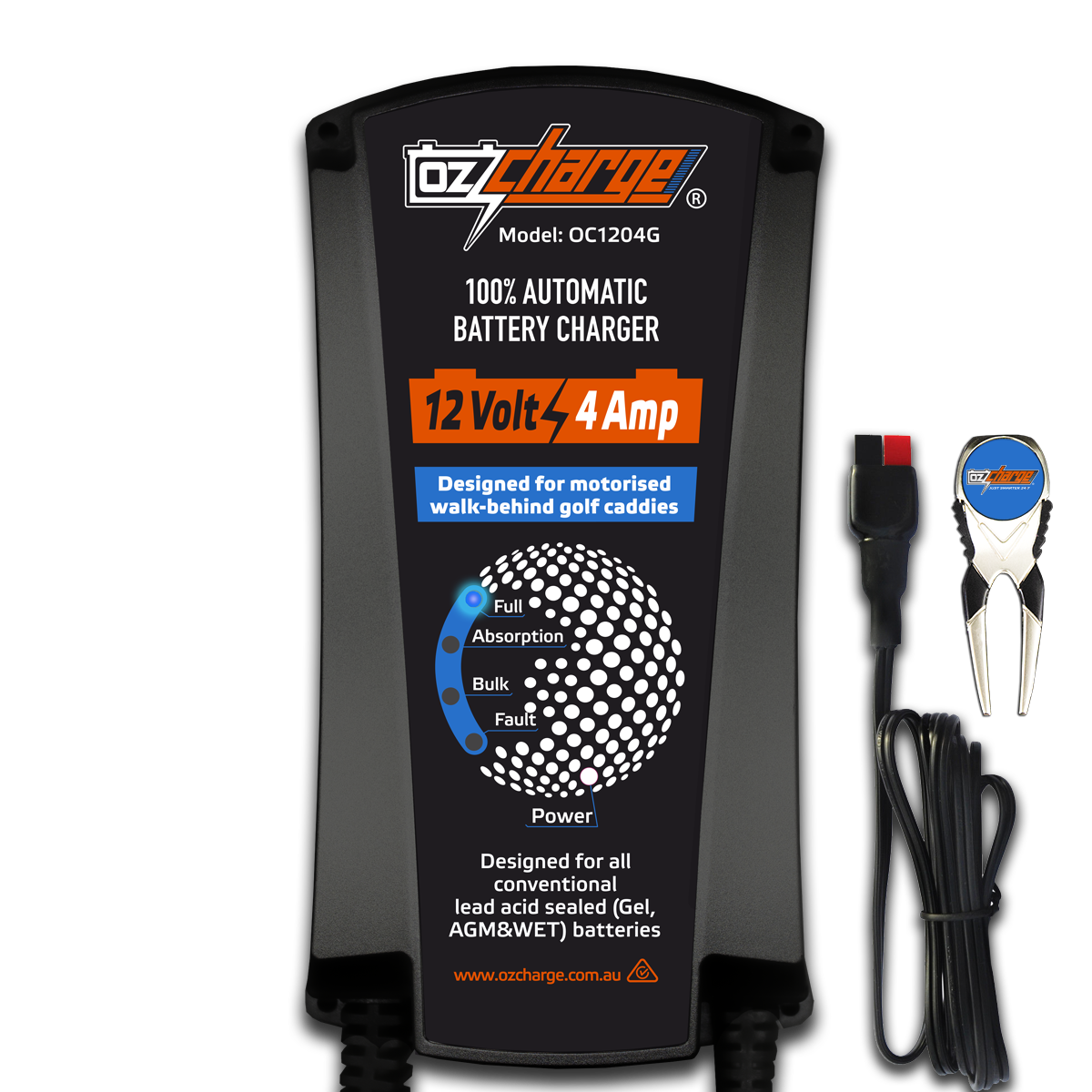 12V 4A Golf Buggy Battery Charger and Maintainer