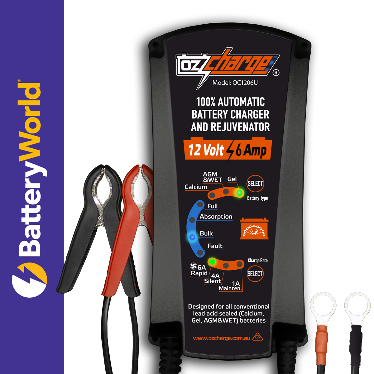 12V 6A Battery Charger and Maintainer