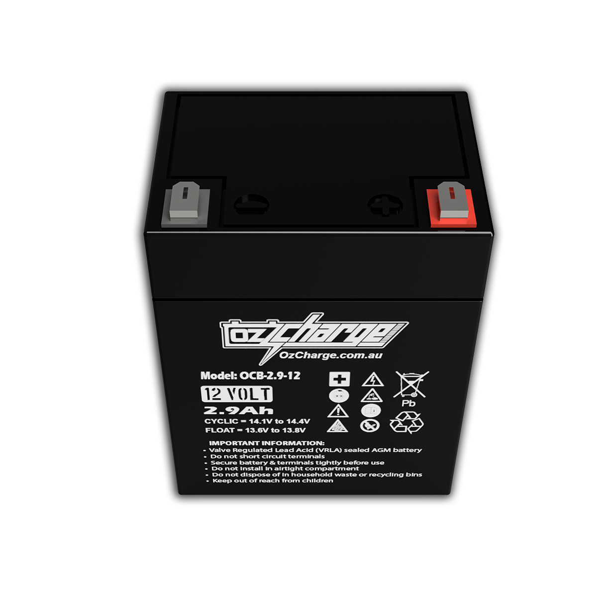 12V 2.9Ah AGM Deep-Cycle Battery