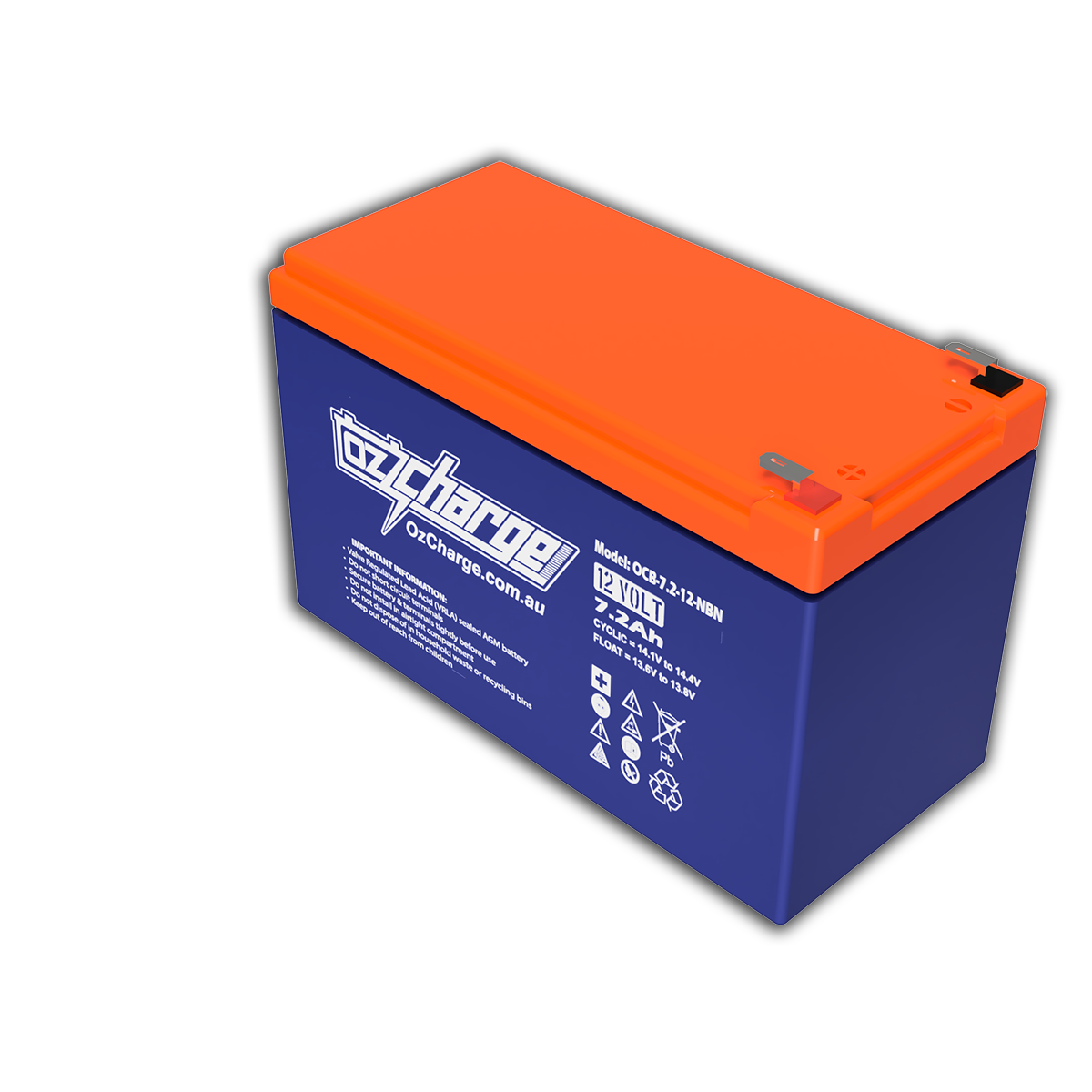 12V 7 2AaH NBN Replacement Mobility Scooter Battery OzCharge NDIS 12v-7-2aah-nbn-replacement-mobility-scooter-battery-ozcharge-ndis