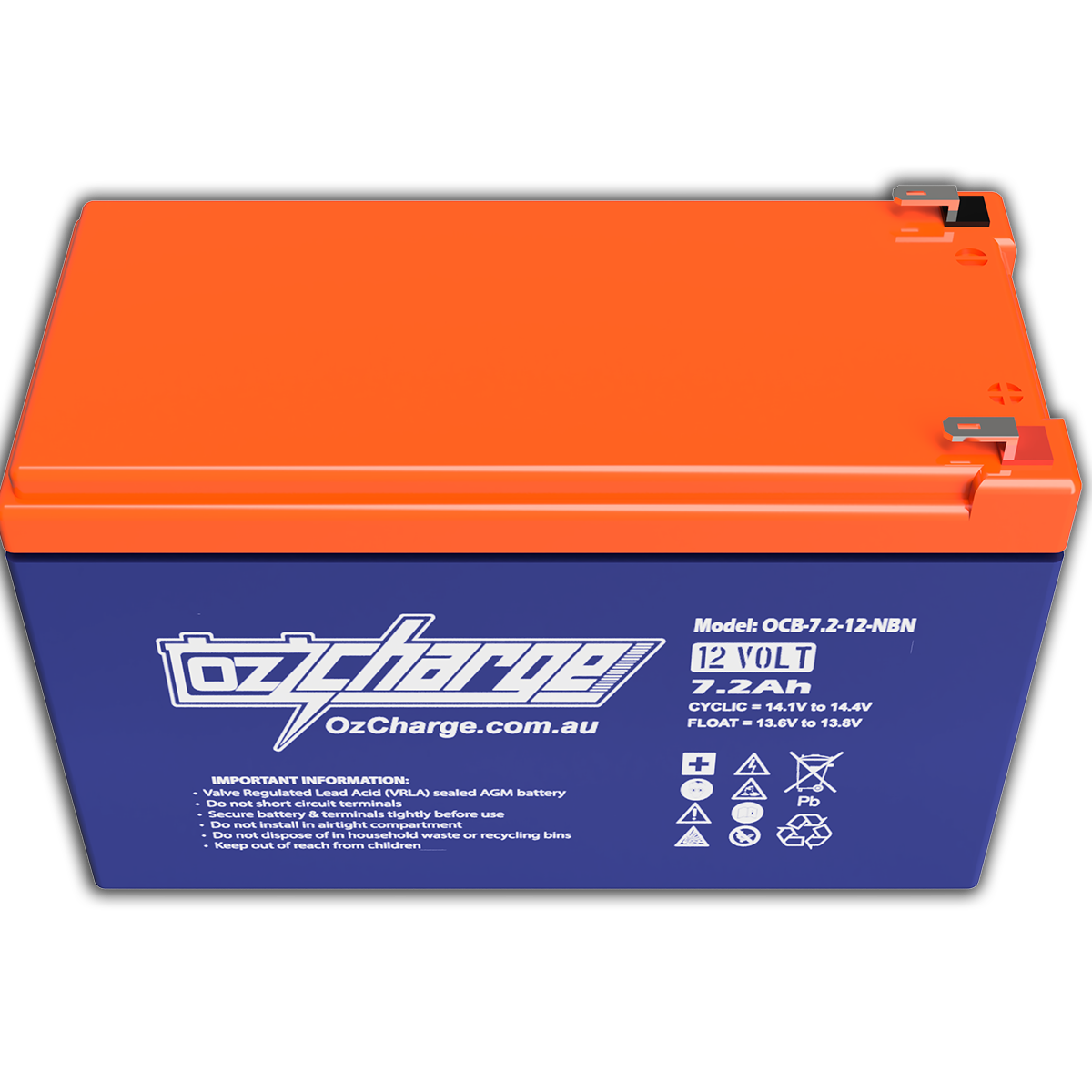 NBN Replacement Battery 12V 7.2AaH