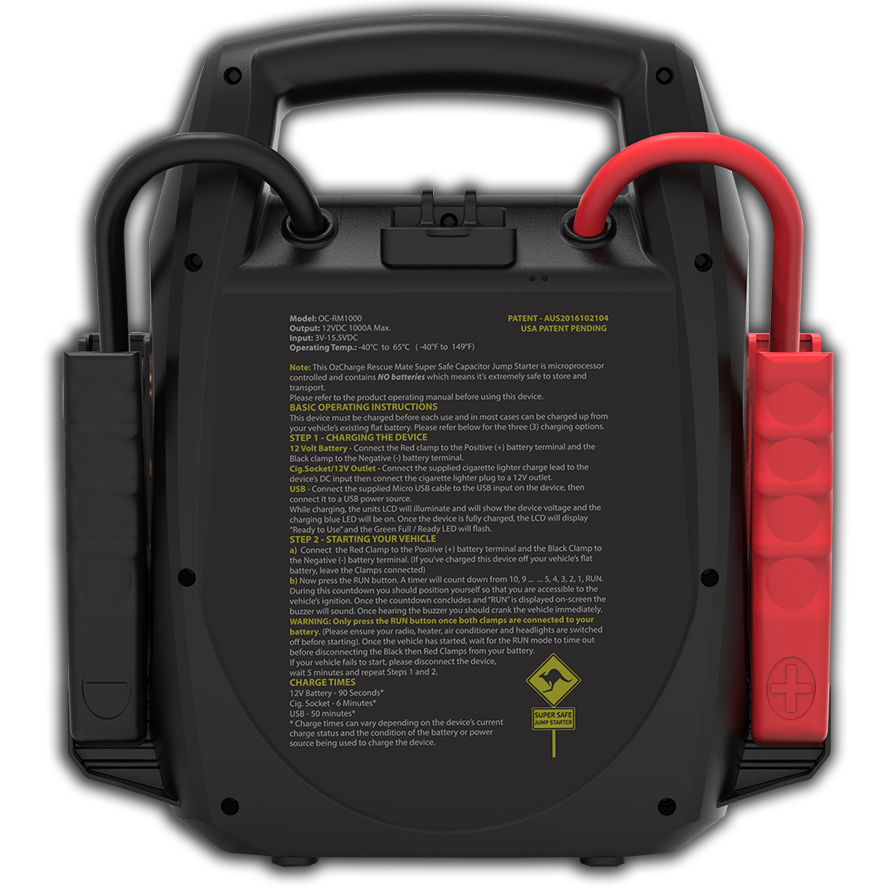 1000A Battery-less Jump Starter - Rescue Mate