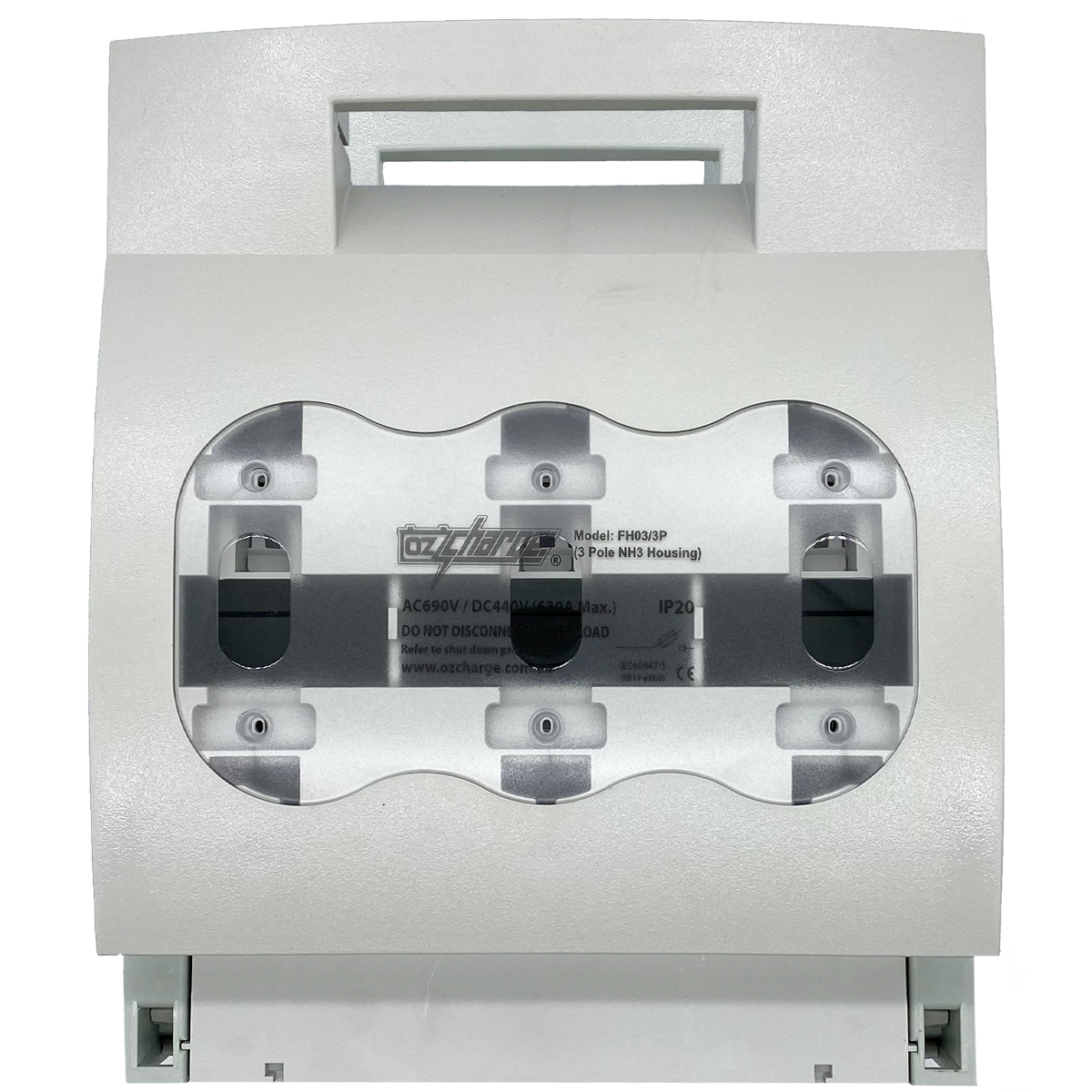 630A 3-Pole FH03(NH3) Fuse Housing