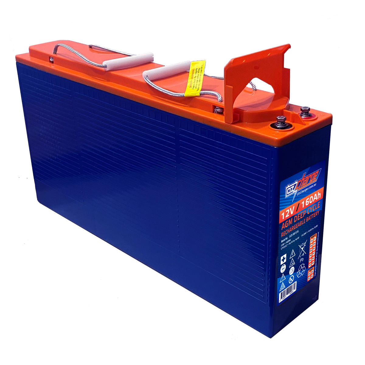 12V 160Ah AGM Slim Front Access Deep-Cycle Battery