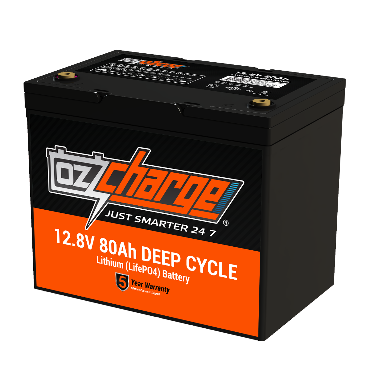 12V 80Ah Lithium LifePO4 Deep Cycle Battery