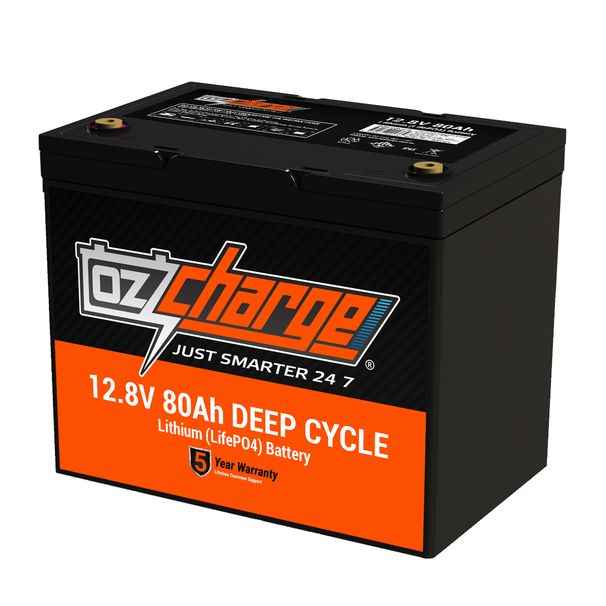 12V 80Ah Lithium LifePO4 Deep Cycle Battery