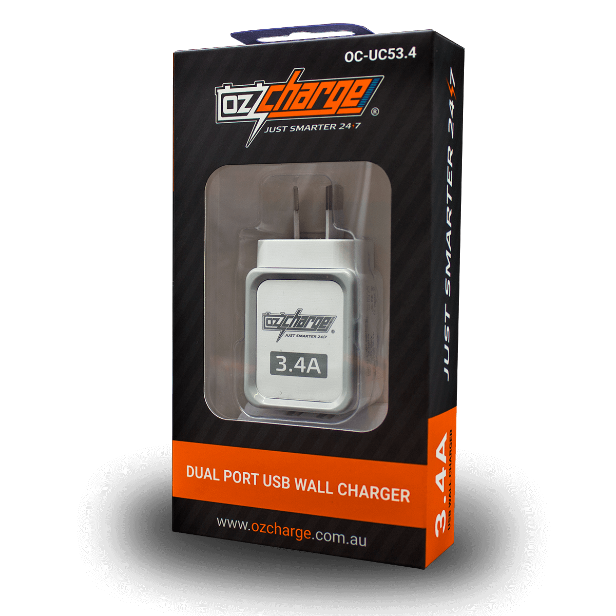 3.4A Dual USB Port Mains Wall Charger