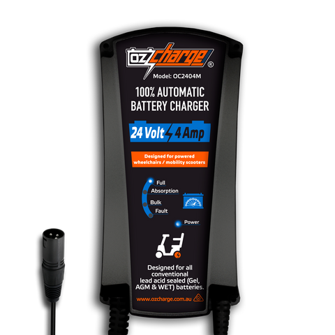 24V 4A Mobility Scooter Battery Charger and Maintainer