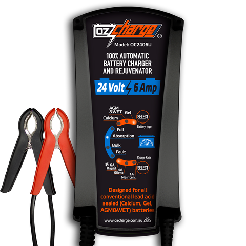 24V 6A Battery Charger and Maintainer