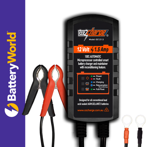 12V 1.5A Battery Charger and Maintainer