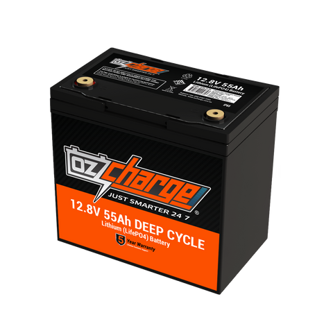 12V 55Ah Lithium LifePO4 Deep Cycle Battery