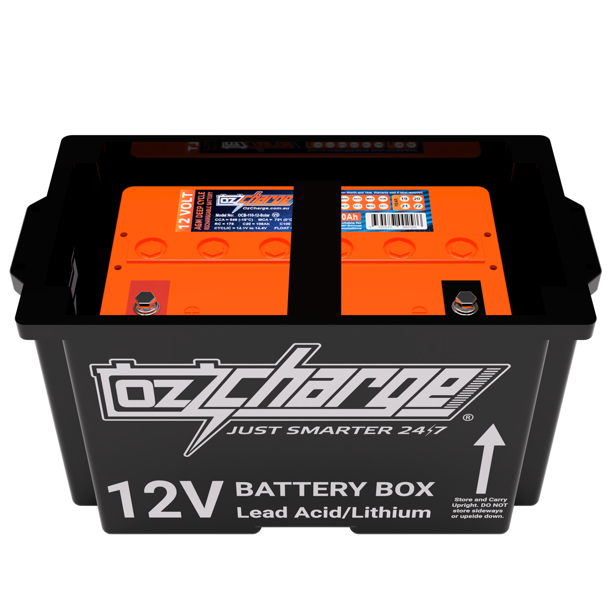 12V Beast Battery Box + 120Ah AGM Battery Combo