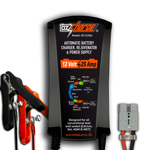 12V 25A Battery Charger, Maintainer and Power Supply