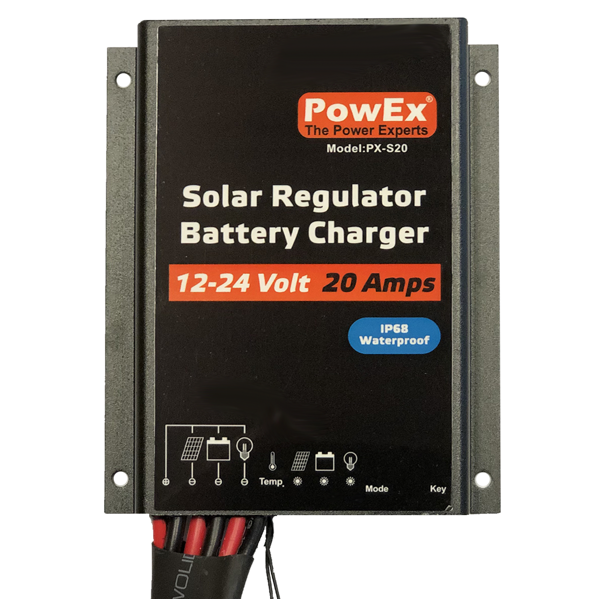 12/24V 20A Solar Controller with Load Control - IP68