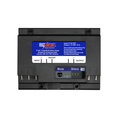 12 Volt 15 Amp DC DC Battery Charger & Maintainer